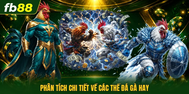 Phân tích chi tiết về các thế đá gà hay