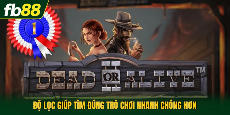 Bộ lọc giúp tìm đúng trò chơi nhanh chóng hơn